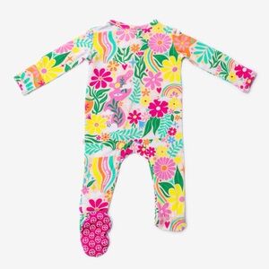 Raising Mama Rainbow Daisy Babe Footies